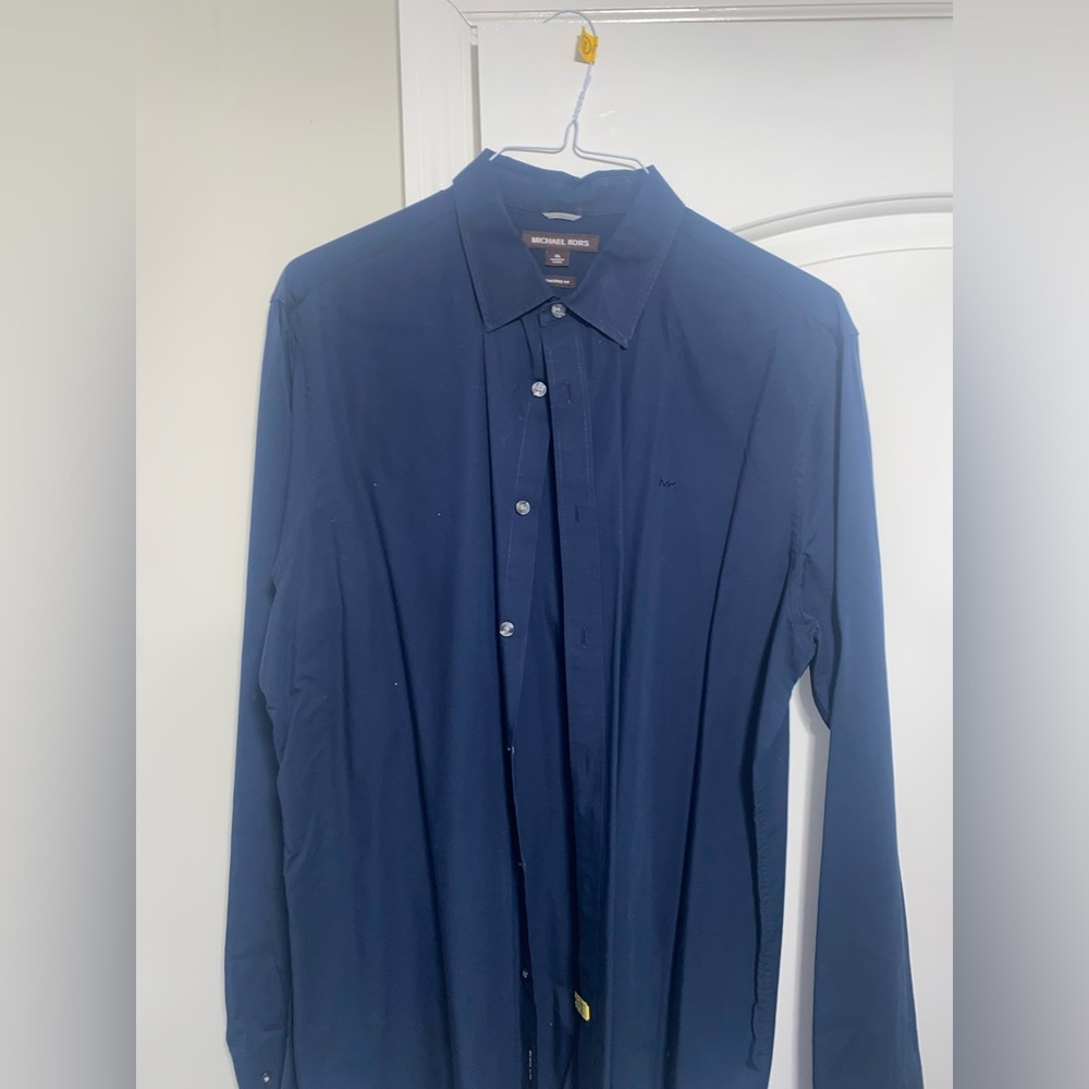 Darker blue Michale Kors button up